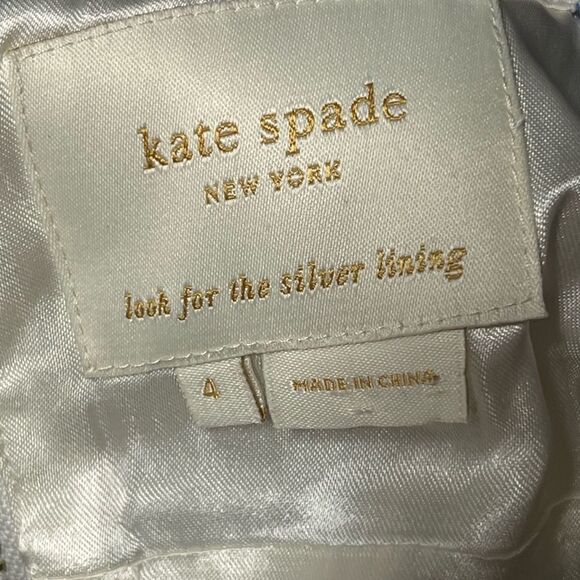 Kate Spade ♠️ Caroline Blue & White Dot Cotton Summer Dress, Size 4 - Picture 8 of 8